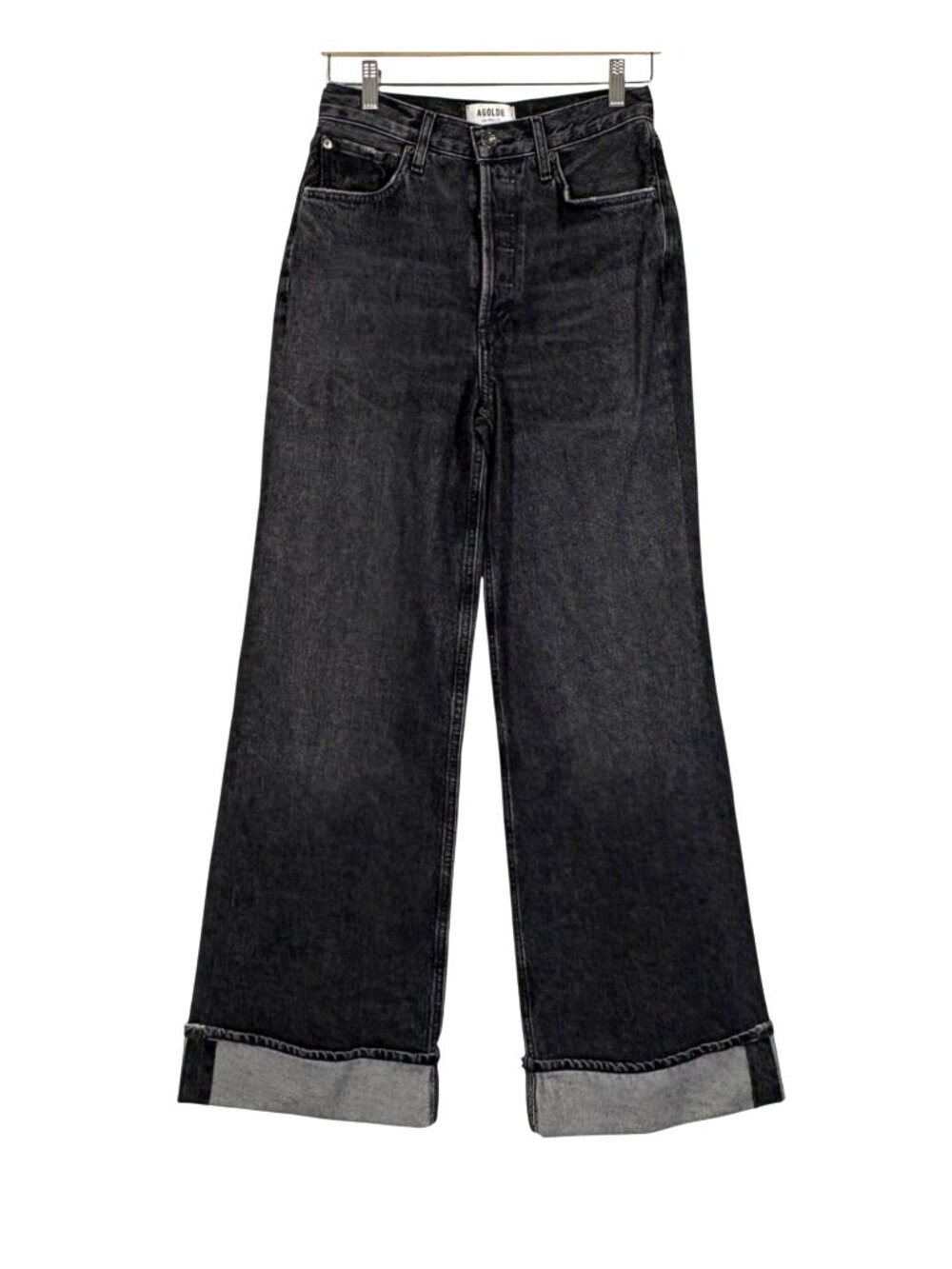 NEW AGOLDE Dame High Rise Wide Leg Jeans Size 25 - Picture 3 of 11